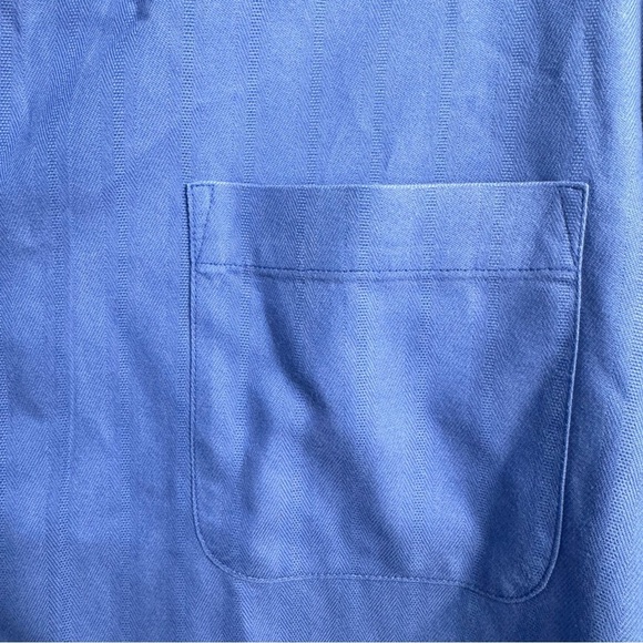Daniel Cremieux Signature Collection Short Sleeve Button Up Men Size XL Blue - Picture 8 of 8